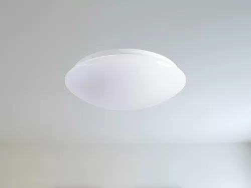 LED mennyezeti lámpa 12W, 900Lm, 4000K, mozgásérzékelővel, IP20, fehér, Ø260x90mm - LCL421M