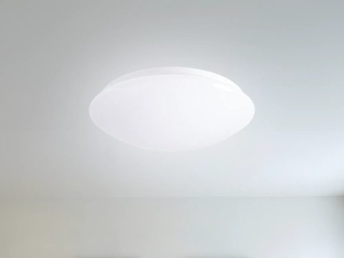 LED mennyezeti lámpa 12W, 900Lm, 4000K, mozgásérzékelővel, IP20, fehér, Ø260x90mm - LCL421M