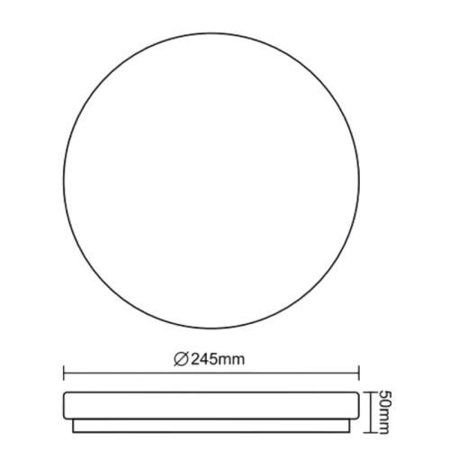 LED Mennyezeti lámpa OPAL SLIM 12W 900lm 4000K IP20 LCL421S