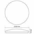 LED mennyezeti lámpa 18W, 1300Lm, 4000K természetes fehér, IP20, Ø325x65mm - LCL422S