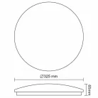 LED mennyezeti lámpa 18W, 1300Lm, 4000K természetes fehér, IP20, Ø325x65mm - LCL422S