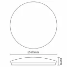 LED mennyezeti lámpa 48W 3600lm 4000K IP20 Ø475x65mm - LCL425S