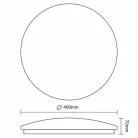 LED mennyezeti lámpa 36W, 2700 lm, 3000K-6500K, távirányítóval, IP20 - LCL534AU