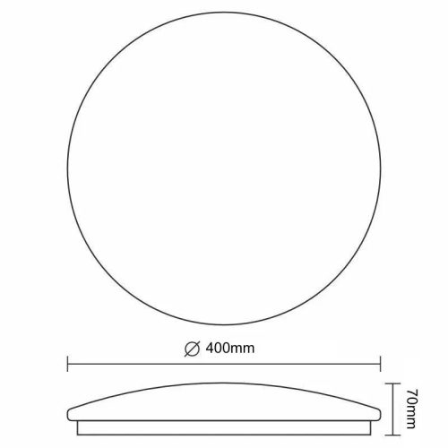 LED mennyezeti lámpa 36W, 2700 lm, 3000K-6500K, távirányítóval, IP20 - LCL534AU