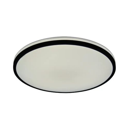 LED mennyezeti lámpa 36W dimmelhető, távirányítós, 2700lm, 3000-6500K, IP20, opál búra + fekete kere