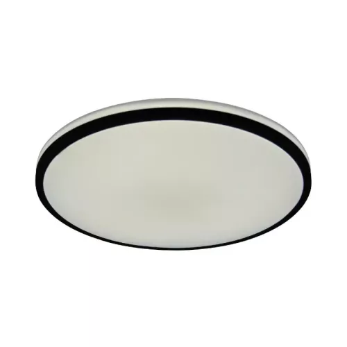 LED mennyezeti lámpa 36W dimmelhető, távirányítós, 2700lm, 3000-6500K, IP20, opál búra + fekete kere