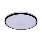 LED mennyezeti lámpa 36W dimmelhető, távirányítós, 2700lm, 3000-6500K, IP20, opál búra + fekete kere