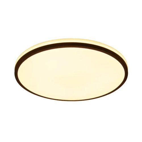 LED mennyezeti lámpa 36W dimmelhető, távirányítós, 2700lm, 3000-6500K, IP20, opál búra + fekete kere