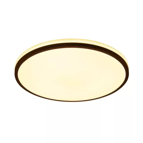 LED mennyezeti lámpa 36W dimmelhető, távirányítós, 2700lm, 3000-6500K, IP20, opál búra + fekete kere