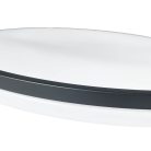 LED mennyezeti lámpa 36W dimmelhető, távirányítós, 2700lm, 3000-6500K, IP20, opál búra + fekete kere