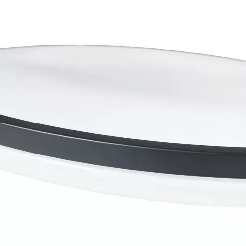 LED mennyezeti lámpa 36W dimmelhető, távirányítós, 2700lm, 3000-6500K, IP20, opál búra + fekete kere