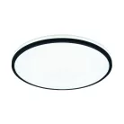 LED mennyezeti lámpa 36W dimmelhető, távirányítós, 2700lm, 3000-6500K, IP20, opál búra + fekete kere