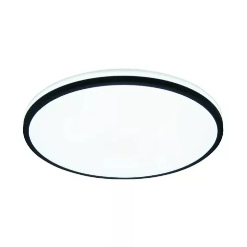 LED mennyezeti lámpa 36W dimmelhető, távirányítós, 2700lm, 3000-6500K, IP20, opál búra + fekete kere