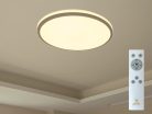 LED mennyezeti lámpa 36W dimmelhető, távirányítós, 2700lm, 3000-6500K, IP20, opál búra + fekete kere