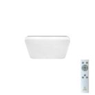 LED mennyezeti lámpa 36W dimmelhető, távirányítós, 2700lm, 3000-6500K, IP20, opál búra + fekete pere