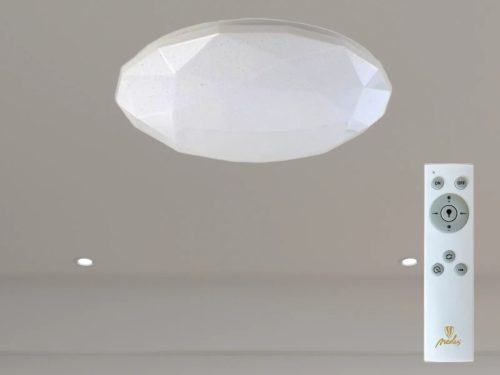 LED mennyezeti lámpa STAR 48W dimmelhető, távirányítós, 3600lm, 3000-6500K, IP20, fehér - LCL535AD