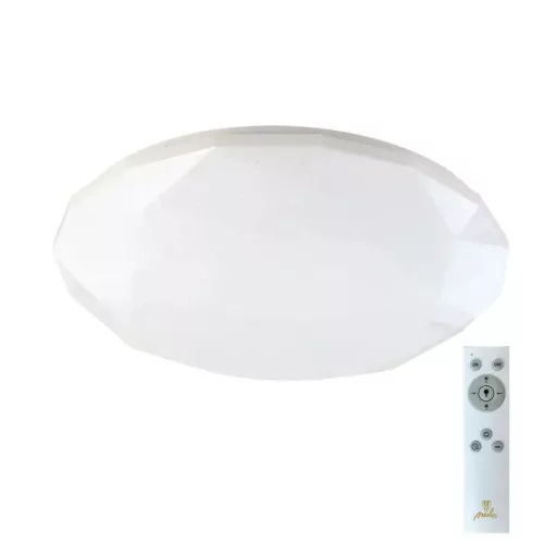 LED mennyezeti lámpa STAR 48W dimmelhető, távirányítós, 3600lm, 3000-6500K, IP20, fehér - LCL535AD