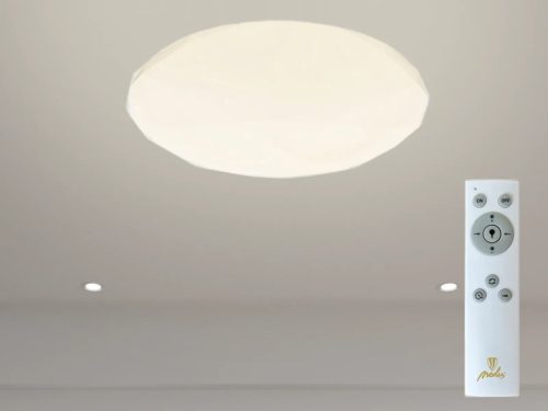 LED mennyezeti lámpa STAR 48W dimmelhető, távirányítós, 3600lm, 3000-6500K, IP20, fehér - LCL535AD