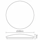 LED mennyezeti lámpa 48W 3600lm dimmelhető távirányítós IP44 fehér - LCL535LW