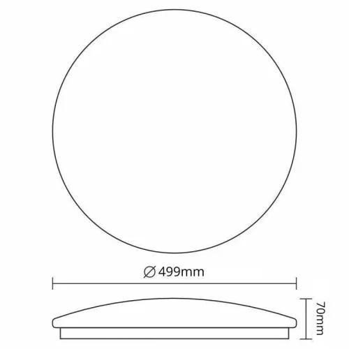 LED mennyezeti lámpa 48W 3600lm dimmelhető távirányítós IP44 fehér - LCL535LW