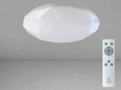 LED mennyezeti lámpa STAR 60W dimmelhető, távirányítós, 4500lm, 3000-6500K, IP20, fehér - LCL536AD