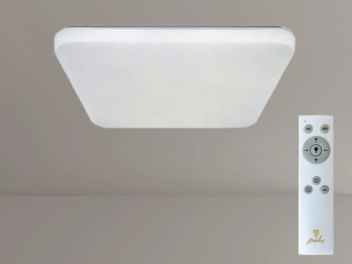 LED mennyezeti lámpa 60W dimmelhető, távirányítós, 4500lm, 3000-6500K, IP20, fehér - LCL536S/S