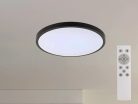LED mennyezeti lámpa 36W 2700lm RGB+CCT távirányítóval Ø400x65mm IP44 fehér - LCL554B