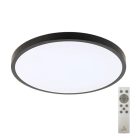 LED mennyezeti lámpa 36W 2700lm RGB+CCT távirányítóval Ø400x65mm IP44 fehér - LCL554B
