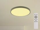 LED mennyezeti lámpa 36W 2700lm RGB+CCT távirányítóval Ø400x65mm IP44 fehér - LCL554B