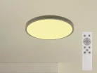 LED mennyezeti lámpa 36W 2700lm RGB+CCT távirányítóval Ø400x65mm IP44 fehér - LCL554B