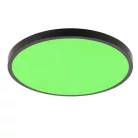 LED mennyezeti lámpa 36W 2700lm RGB+CCT távirányítóval Ø400x65mm IP44 fehér - LCL554B