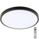 LED mennyezeti lámpa 48W 3600lm RGB+CCT távirányítóval Ø499x70mm IP44 fehér - LCL555B