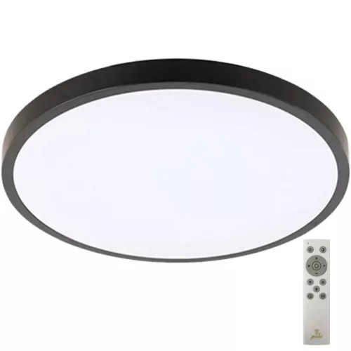 LED mennyezeti lámpa 48W 3600lm RGB+CCT távirányítóval Ø499x70mm IP44 fehér - LCL555B
