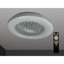   LED mennyezeti lámpa ventilátorral 48W, dimmelhető, 3000-6500K, Ø486x140 mm - LCL6340