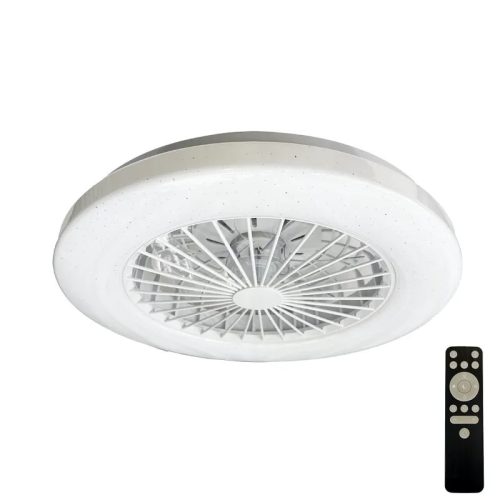 LED mennyezeti lámpa ventilátorral 48W, dimmelhető, 3000-6500K, Ø486x140 mm - LCL6340