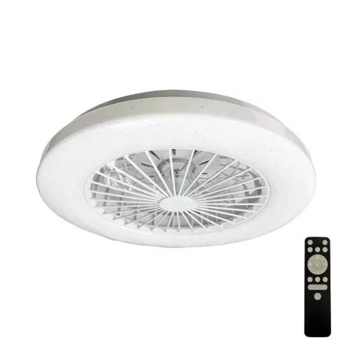 LED mennyezeti lámpa ventilátorral 48W, dimmelhető, 3000-6500K, Ø486x140 mm - LCL6340