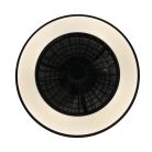 LED mennyezeti lámpa ventilátorral, fekete, 48W, Ø486x140 mm, IP20, 3000K-6500K - LCL6341