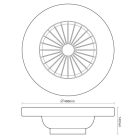 LED mennyezeti lámpa OPAL + mennyezeti ventilátor + távvezérlő 48W - LCL6342