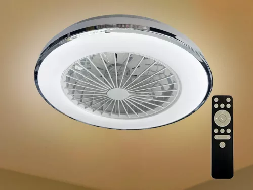 LED mennyezeti lámpa OPAL + mennyezeti ventilátor + távvezérlő 48W - LCL6342