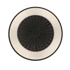 LED mennyezeti lámpa ventilátorral, 48W, fekete, Ø486x140 mm, IP20, 3000K-6500K - LCL6343