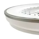 LED mennyezeti lámpa ventilátorral, 48W, fekete, Ø486x140 mm, IP20, 3000K-6500K - LCL6343