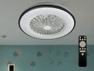 LED mennyezeti lámpa ventilátorral, 48W, Ø486x140 mm, IP20, 3000K-6500K - LCL6344