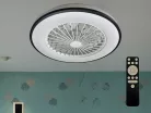 LED mennyezeti lámpa ventilátorral, 48W, Ø486x140 mm, IP20, 3000K-6500K - LCL6344