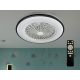 LED mennyezeti lámpa ventilátorral, 48W, Ø486x140 mm, IP20, 3000K-6500K - LCL6344
