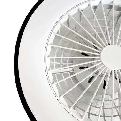 LED mennyezeti lámpa ventilátorral, 48W, Ø486x140 mm, IP20, 3000K-6500K - LCL6344