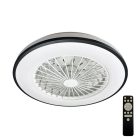 LED mennyezeti lámpa ventilátorral, 48W, Ø486x140 mm, IP20, 3000K-6500K - LCL6344