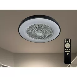   LED mennyezeti lámpa OPAL + mennyezeti ventilátor + távvezérlő 48W - LCL6345