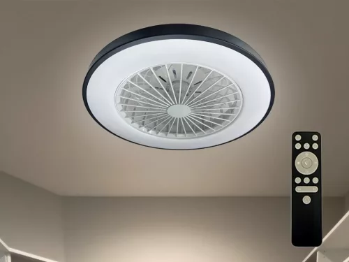 LED mennyezeti lámpa OPAL + mennyezeti ventilátor + távvezérlő 48W - LCL6345