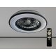 LED mennyezeti lámpa 48W + ventilátor 18W, 3600 lm, 3000-6500K, dimmelhető, távirányítós, IP20, Ø486