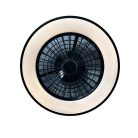 LED mennyezeti lámpa 48W + ventilátor 18W, 3600 lm, 3000-6500K, dimmelhető, távirányítós, IP20, Ø486